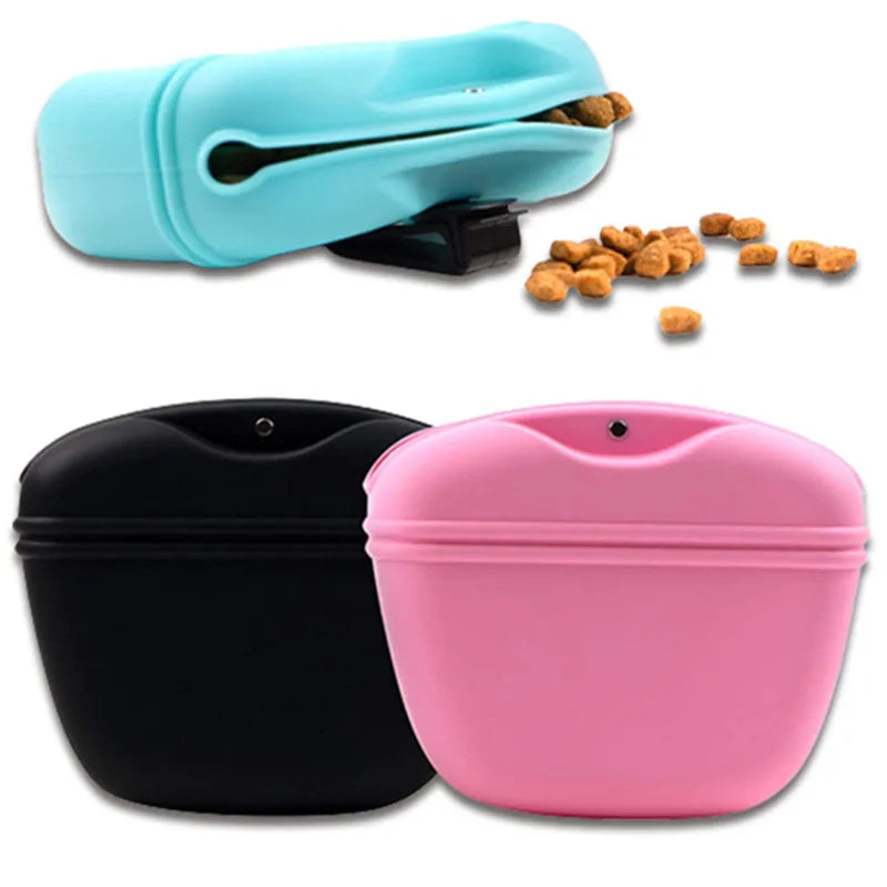 Silicone Dog Treat Bag Pet Portable Dog Training