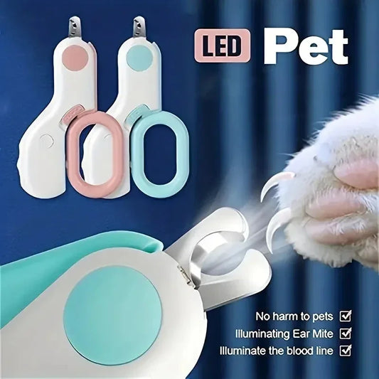 Cat Nail Clipper Cutter with LED Light