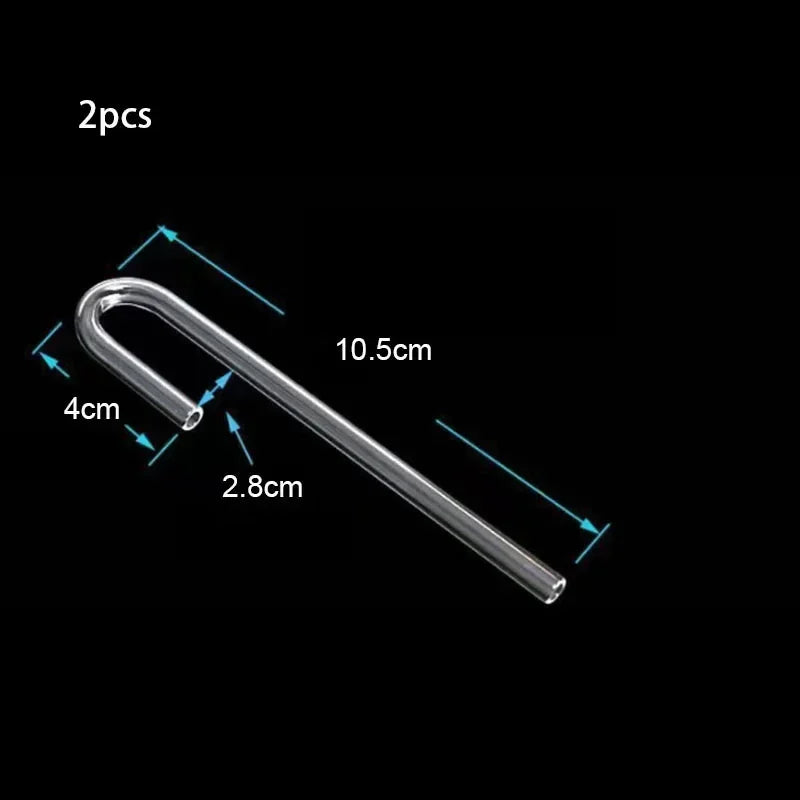 2pcs/lot 4mm Acrylic Aquarium Connector Straight U Shape