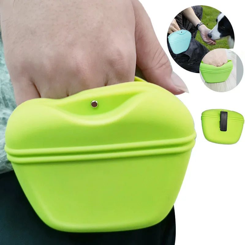 Silicone Dog Treat Bag Pet Portable Dog Training