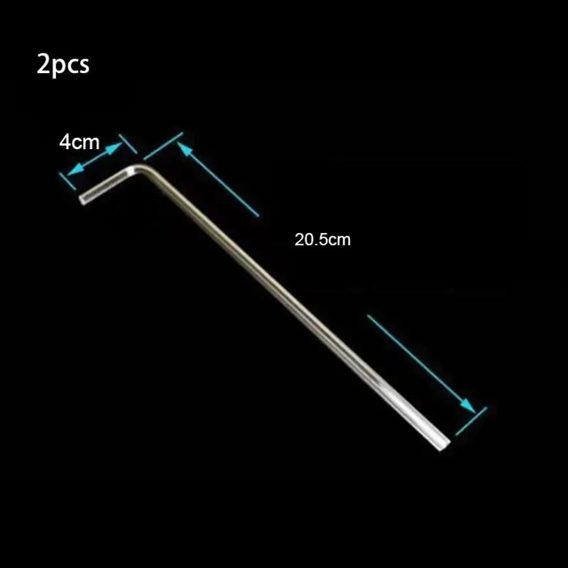 2pcs/lot 4mm Acrylic Aquarium Connector Straight U Shape