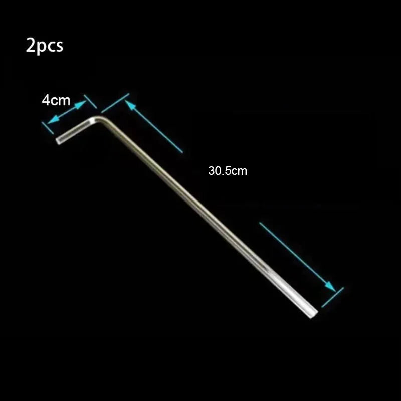 2pcs/lot 4mm Acrylic Aquarium Connector Straight U Shape