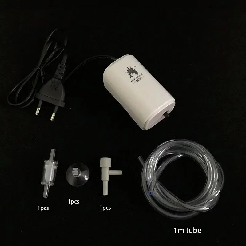 Ultra Silent 220V 3W Aquarium Air Pump Fish Tank Mini Air