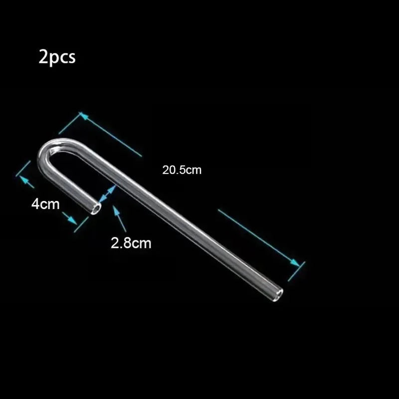 2pcs/lot 4mm Acrylic Aquarium Connector Straight U Shape