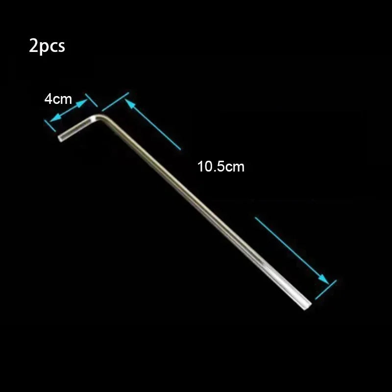 2pcs/lot 4mm Acrylic Aquarium Connector Straight U Shape