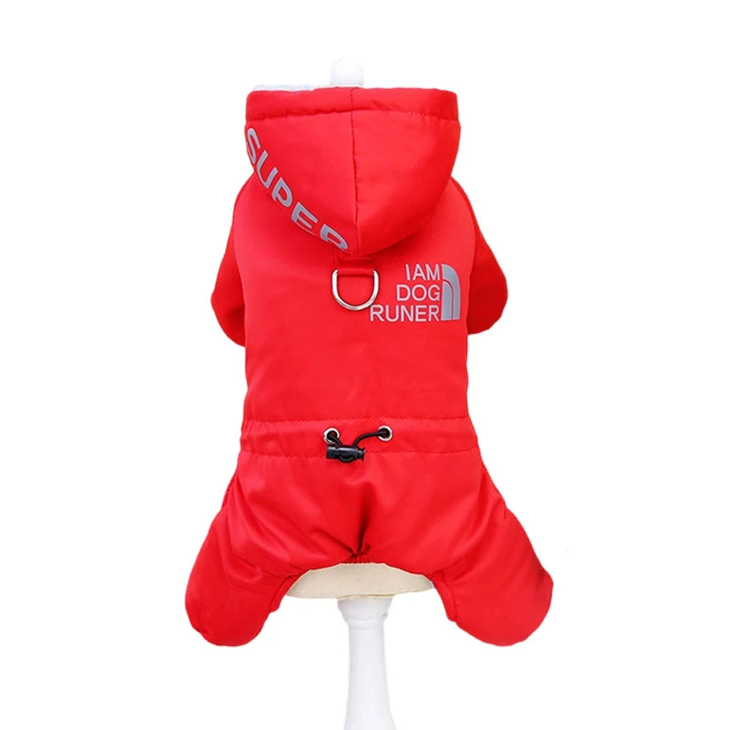 Winter Warm Dog Jumpsuit Waterproof