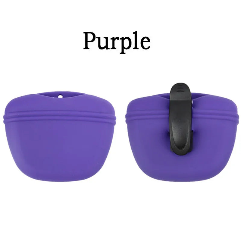 Silicone Dog Treat Bag Pet Portable Dog Training