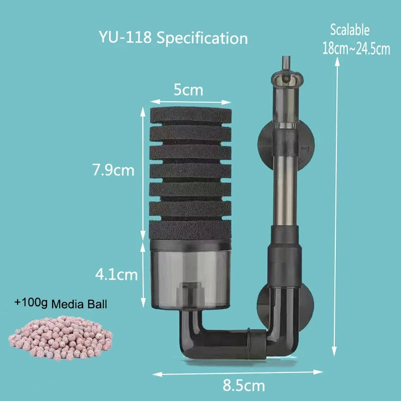 Aquarium Filter for Aquarium Fish Tank Air Pump