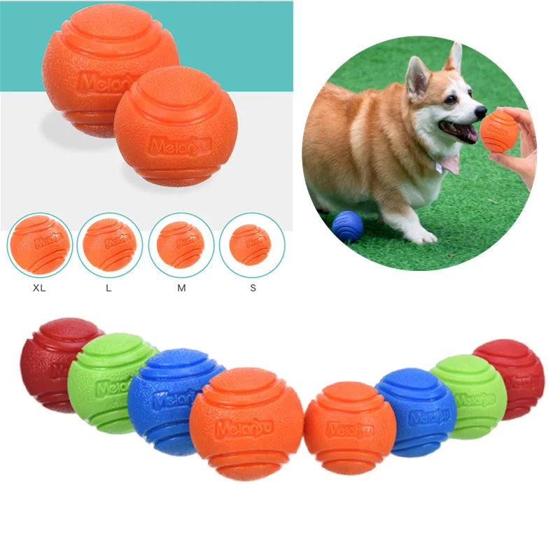 1PC Pet Dog Ball Bouncy Rubber Solid Ball