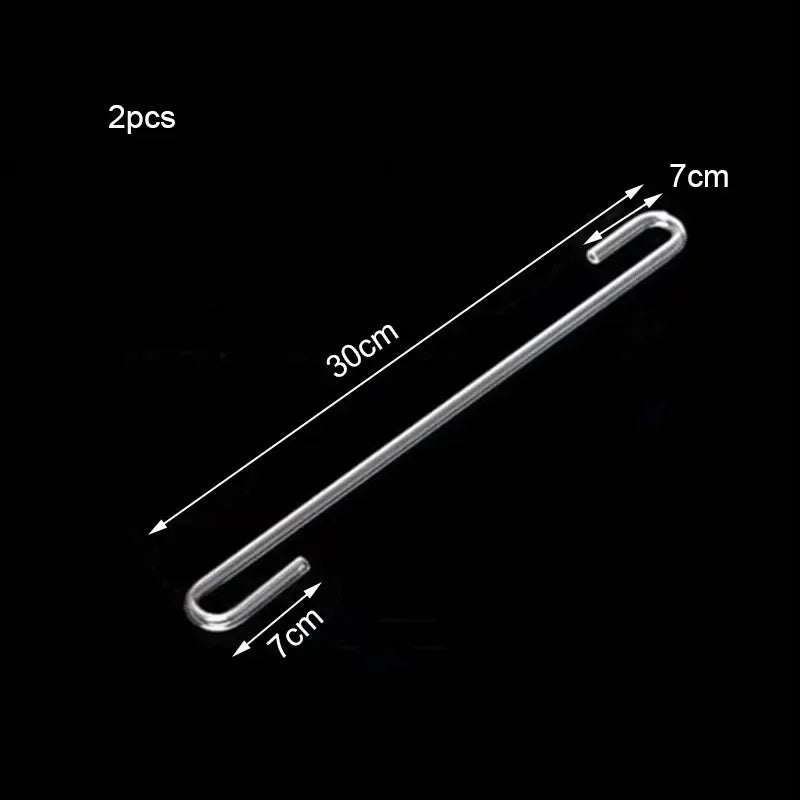 2pcs/lot 4mm Acrylic Aquarium Connector Straight U Shape