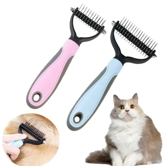 Pet Knot Comb Deshedding Brush Cat And Dog Hair