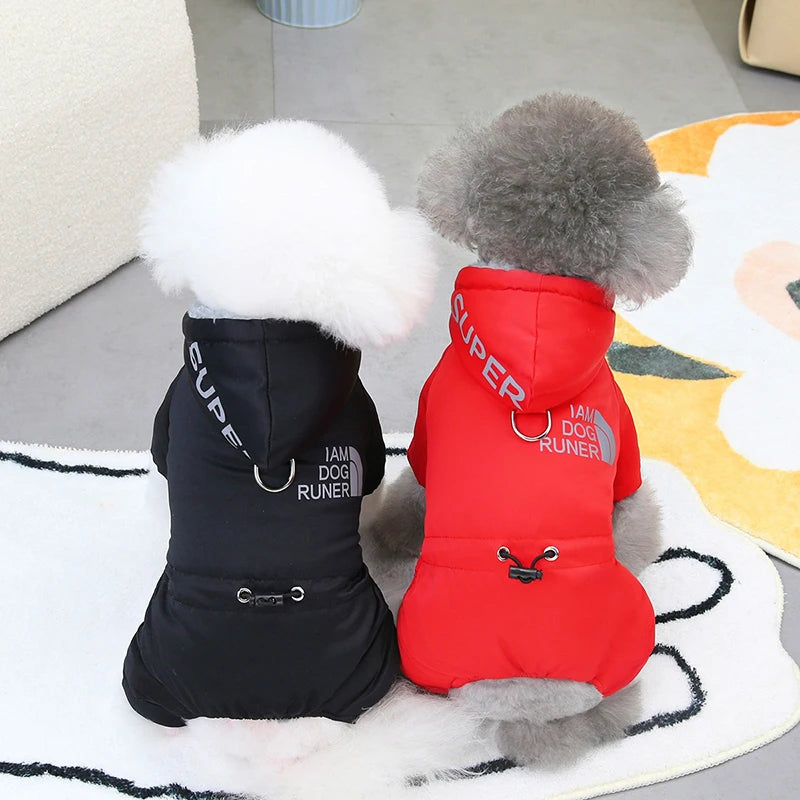 Winter Warm Dog Jumpsuit Waterproof