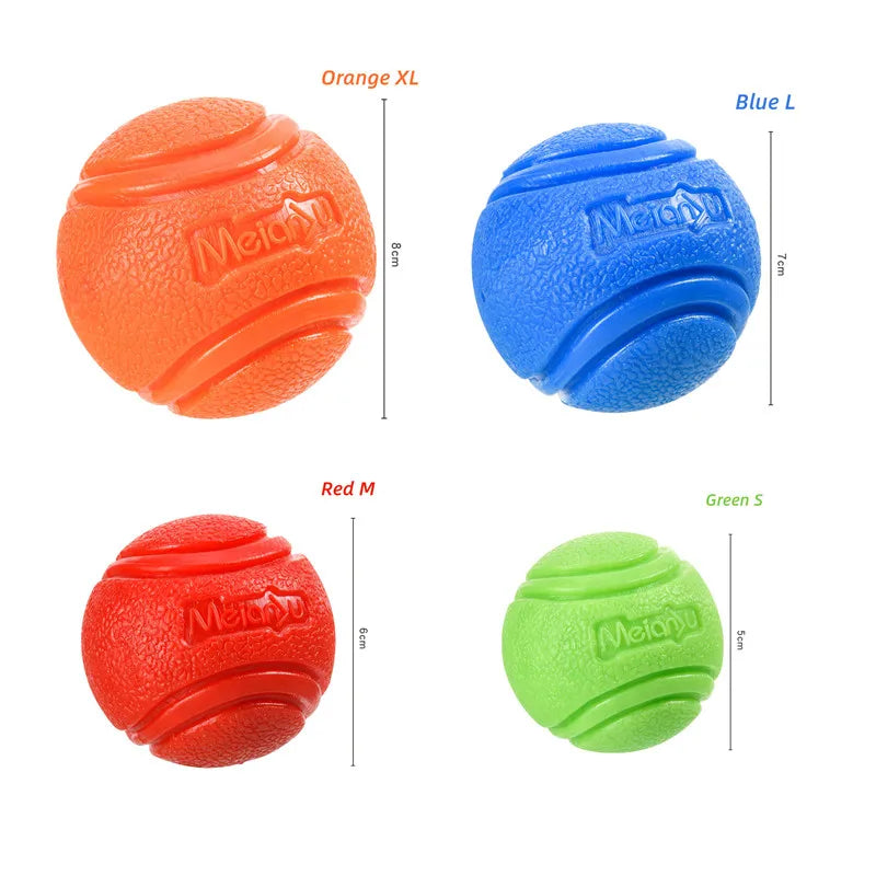 1PC Pet Dog Ball Bouncy Rubber Solid Ball